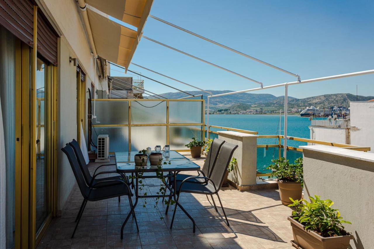 Cozy Seaside Penthouse With Sea & Mountain View. Apartment Volos Exterior photo