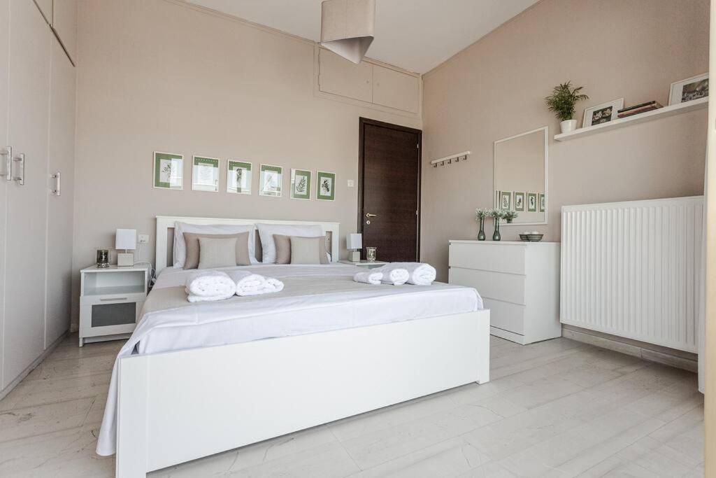 Cozy Seaside Penthouse With Sea & Mountain View. Apartment Volos Exterior photo